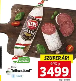 Lidl HERZ Téliszalámi 400g ajánlat
