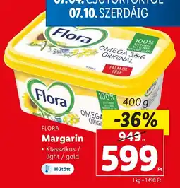 Lidl FLORA Margarin 400g ajánlat