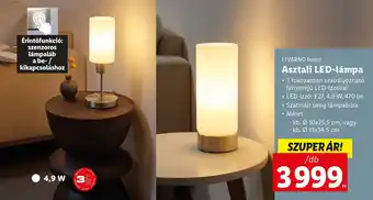 Lidl LIVARNO home Asztali LED-lámpa ajánlat