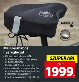 CRIVIT Memóriahabos nyereghuzat