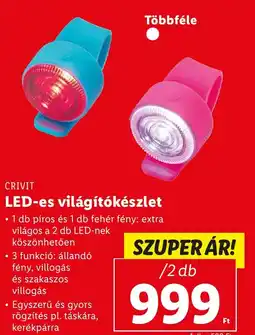 Lidl CRIVIT LED-es világítókészlet ajánlat