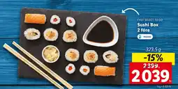 Lidl CHEF SELECT TO GO Sushi Box 2 före 323,5g ajánlat