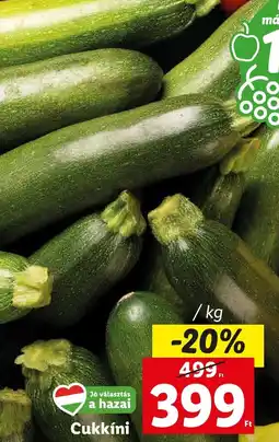 Lidl Cukkini ajánlat