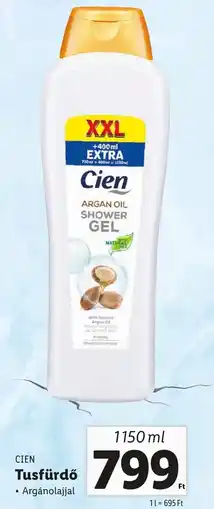 Lidl CIEN Tusfürdő 1150ml ajánlat