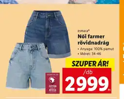 EsmaraⓇ Női farmer rövidnadrág 1db