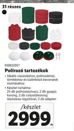 Lidl PARKSIDE® Polírozó tartozékok /készlet ajánlat