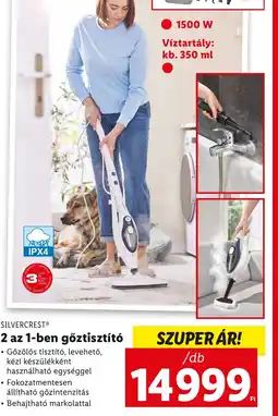 Lidl SILVERCRESTⓇ 2 az 1-ben gőztisztító ajánlat