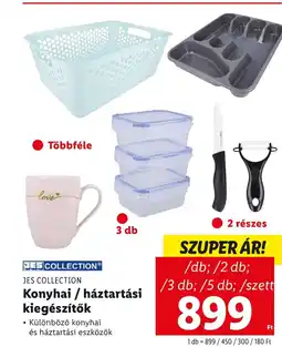 Lidl JES COLLECTION Konyhai / háztartási kiegészítők db/2 db /3 db/5 db/szett ajánlat
