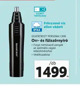 SILVERCREST® PERSONAL CARE Orr- és fülszőrnyíró 1db