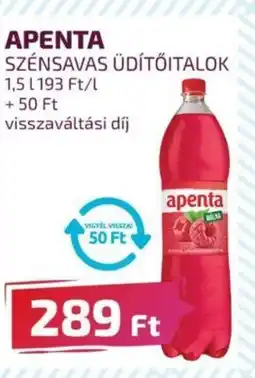 CBA APENTA SZÉNSAVAS ÜDÍTŐITALOK 1,5 l ajánlat