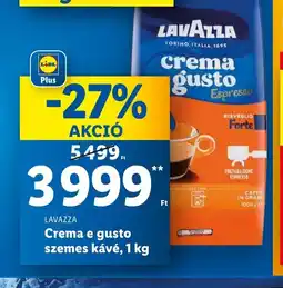 Lidl LAVAZZA Crema e gusto szemes kávé, 1 kg ajánlat
