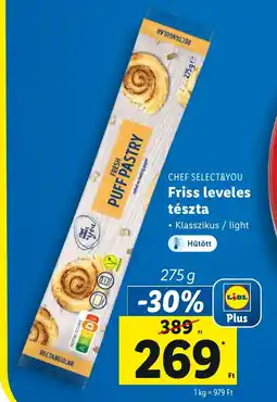 CHEF SELECT&YOU Friss leveles tészta 275g