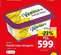 VÉNUSZ+ Valódi vajas margarin 450g