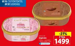Lidl CARTE D'OR Jégkrém 1l ajánlat