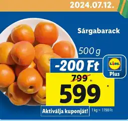 Lidl Sárgabarack 500g ajánlat