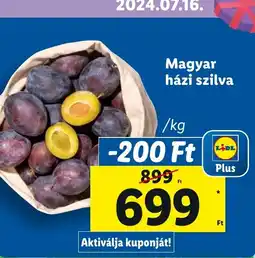 Lidl Magyar házi szilva ajánlat