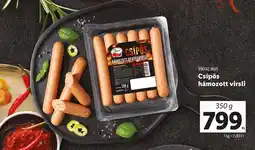 Lidl PÁPAI HÚS Csípős hámozott virsli 350g ajánlat