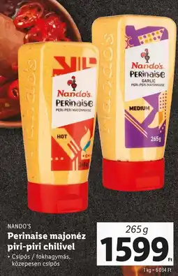 Lidl NANDO'S Perinaise majonéz piri-piri chilivel 265g ajánlat