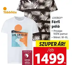 Lidl LIVERGYⓇ Férfi póló ajánlat