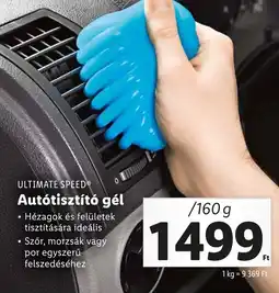 Lidl ULTIMATE SPEED® Autótisztító gél 160g ajánlat