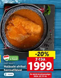Lidl CHEF SELECT Halászlé afrikai harcsafilével 1 kg ajánlat