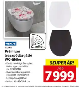 Lidl WENKO Prémium lecsapódásgátló WC-ülőke ajánlat