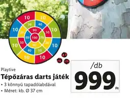 Lidl Playtive Tépőzáras darts játék ajánlat