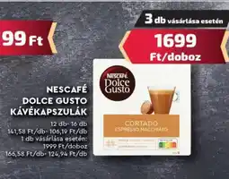 NESCAFÉ DOLCE GUSTO KÁVÉKAPSZULÁK 12db-16db