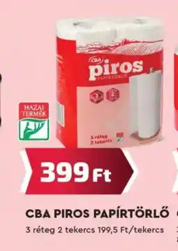 Príma CBA PIROS PAPÍRTÖRLŐ 2tek ajánlat
