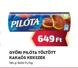 Príma GYŐRI PILÓTA TÖLTÖTT KAKAÓS KEKSZEK 180g ajánlat