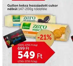 PRIVÁT Gullon keksz hozzáadott cukor nélkül 147-200g ajánlat