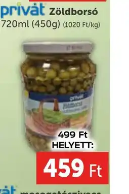 Zöldborsó 720ml