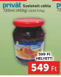 Szeletelt cékla 720ml