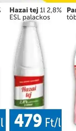 PRIVÁT Hazai tej 1l ajánlat