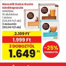 Spar Nescafé Dolce Gusto kávékapszula 16db ajánlat