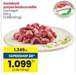 Spar Kockázott pulyka felsőcombfilé 500g ajánlat