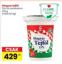 Spar Magyar tejföl 330g ajánlat