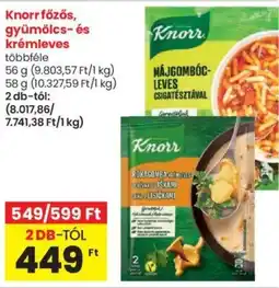 Spar Knorr főzős, gyümölcs- és krémleves 56g ajánlat