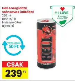 Spar Hell energiaital, szénsavas üdítőital 250 ml ajánlat