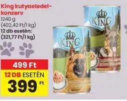 Spar King kutyaeledel- konzerv 1240g ajánlat