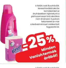 Spar Minden Vanish termék ajánlat