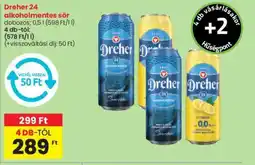Spar Dreher 24 alkoholmentes sör 0,5l ajánlat