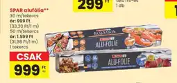 SPAR alufólia tol
