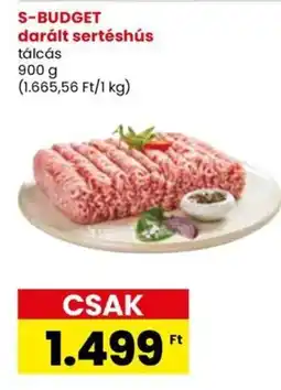 Spar S-BUDGET darált sertéshús 900g ajánlat