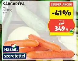 ALDI SÁRGARÉPA 1kg ajánlat