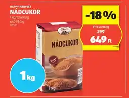 ALDI HAPPY HARVEST NÁDCUKOR 1cs ajánlat