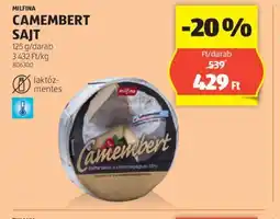 ALDI MILFINA CAMEMBERT SAJT 125 g ajánlat