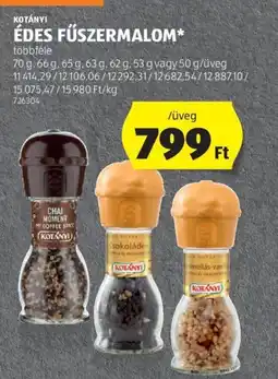 ALDI KOTÁNYI ÉDES FŰSZERMALOM 70g ajánlat