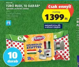 PÖTTYÖS TÚRÓ RUDI, 10 DARAB