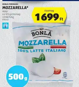 ALDI BONLÀ FORMAGGI MOZZARELLA 1cs ajánlat